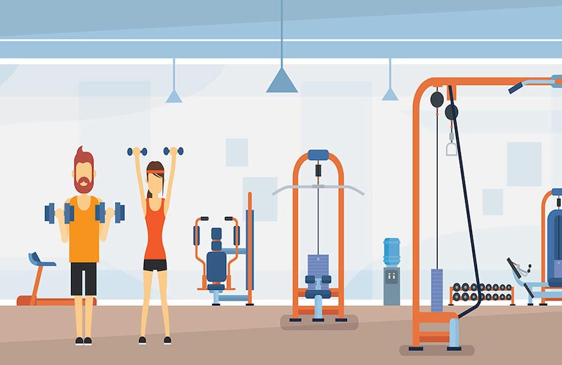 Centro Deportivo Y Gimnasio - Papel Pintado