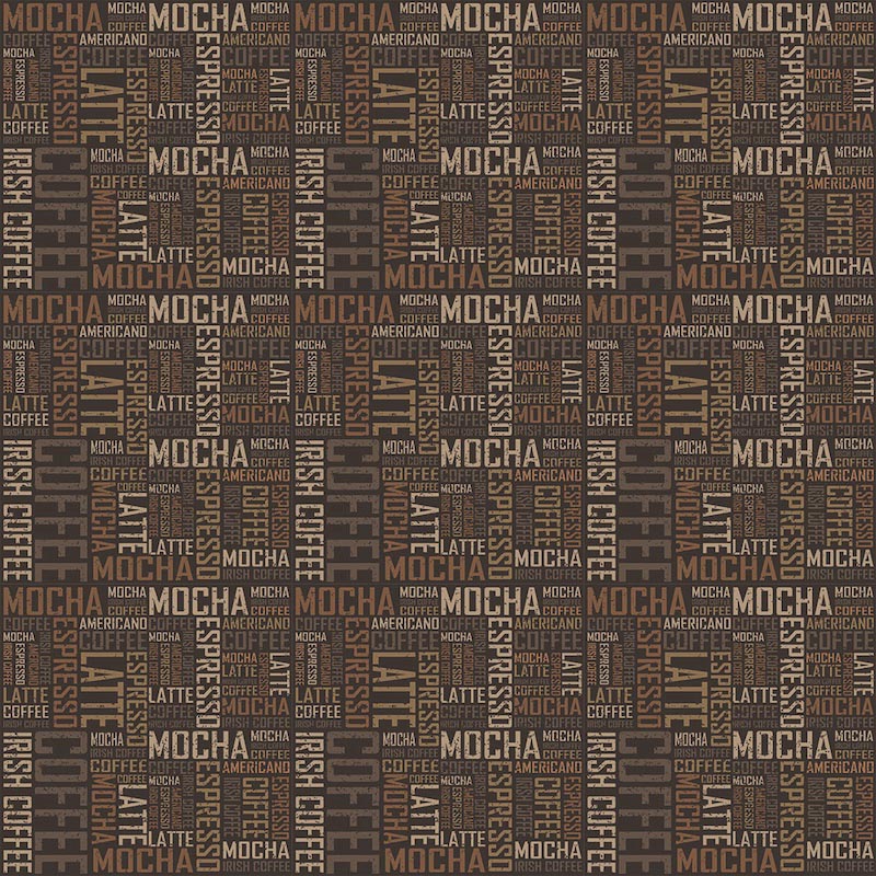 Tipografía De Café - Papel Pintado