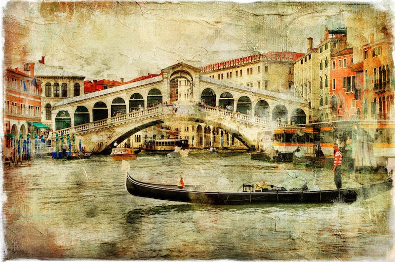 Puente Veneciano De Rialto - Papel Pintado