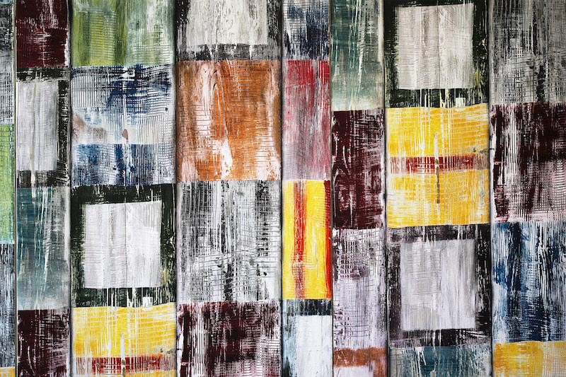 Bloques Texturizados Arte Abstracto - Papel Pintado