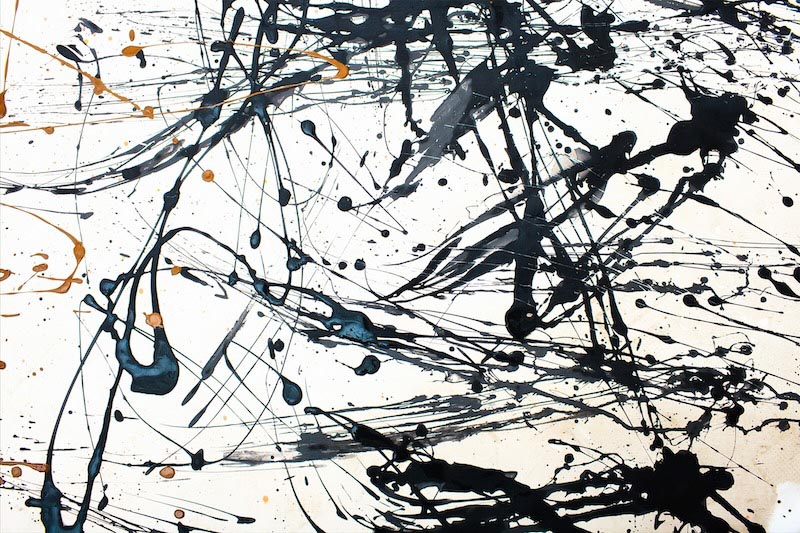 Trazos Caóticos Arte Abstracto - Papel Pintado