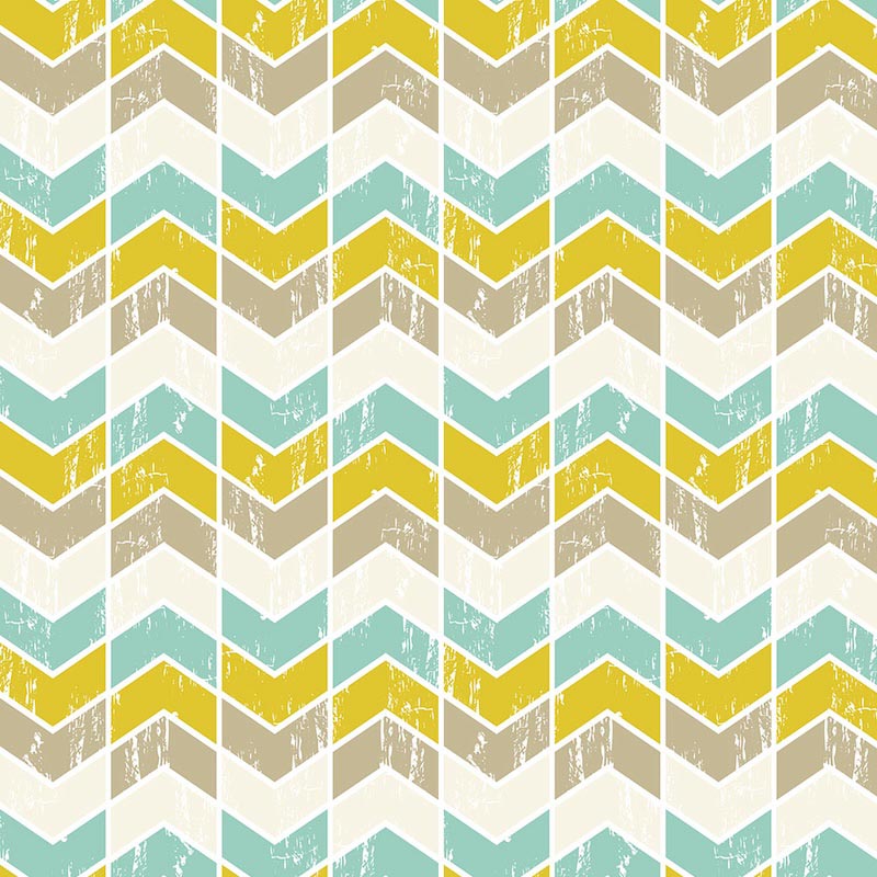 Zigzag Retro - Papel Pintado