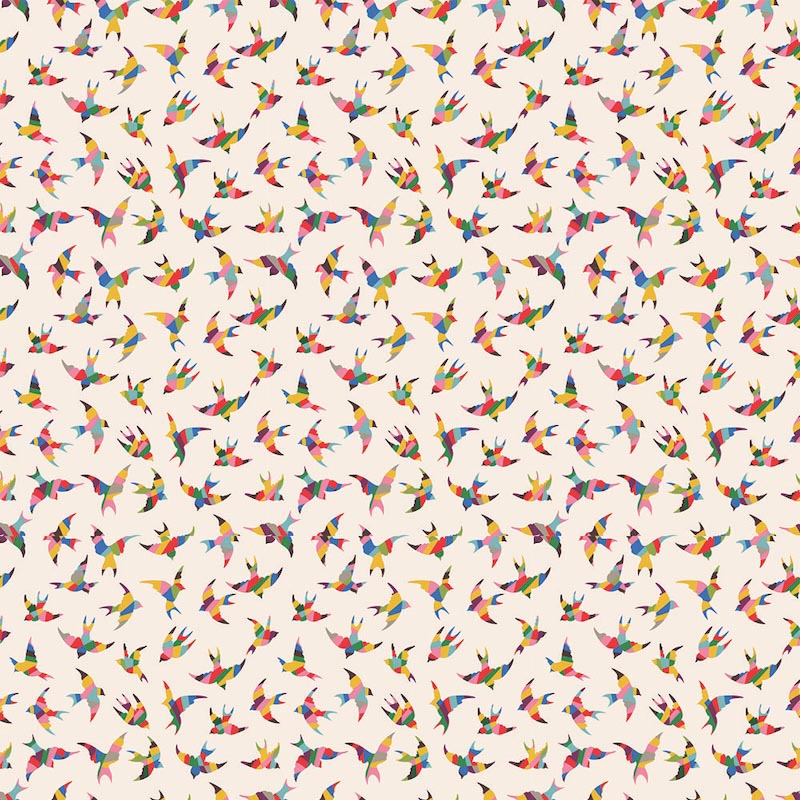 Pájaros Coloridos - Papel Pintado
