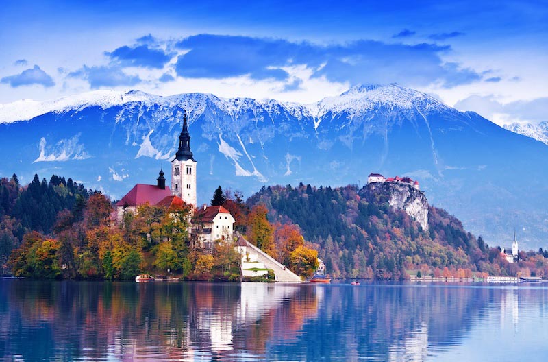 Lago Bled Eslovenia - Papel Pintado