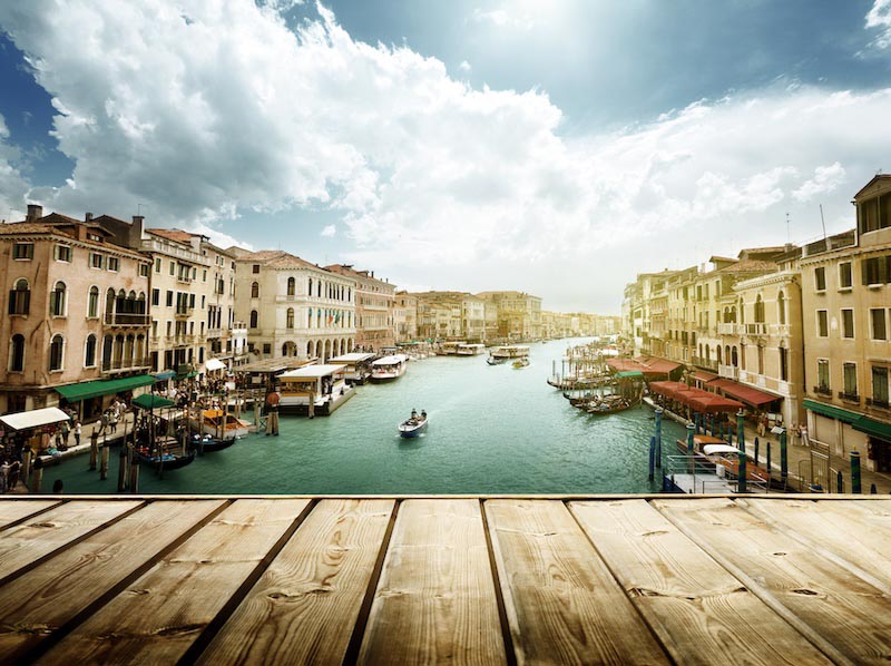 Vista De Venecia Desde La Terraza - Papel Pintado