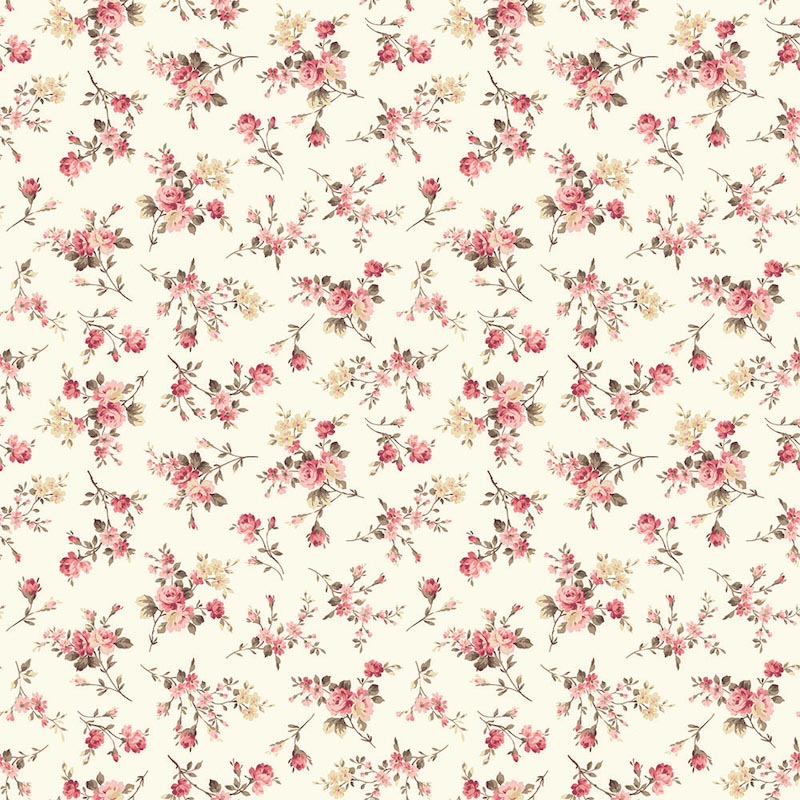 Flores Retro - Papel Pintado