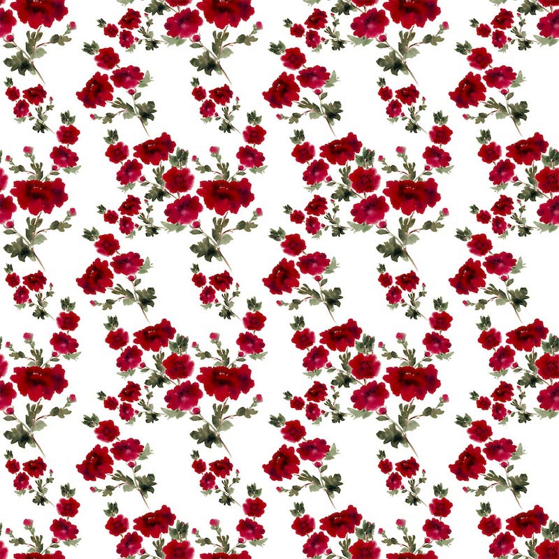 Rosa Roja - Papel Pintado