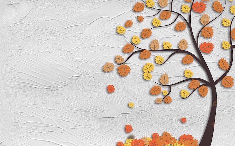 Arte De Otoño - Papel Pintado