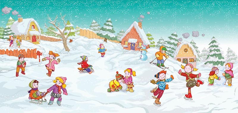 Cuando La Nieve Es Grasosa - Papel Pintado