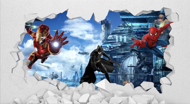 Super Heroes - Papel Pintado