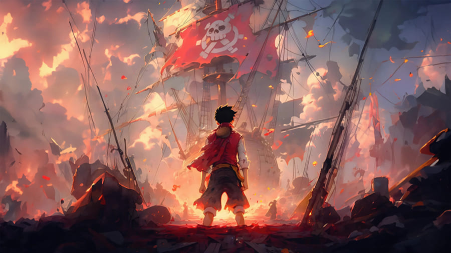 One Piece Luffy - Papel Pintado