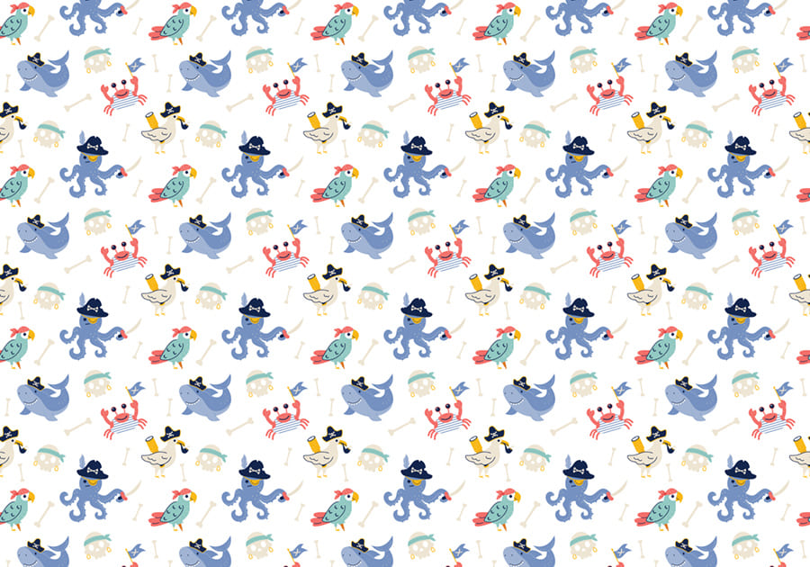Pirata Adorable - Papel Pintado