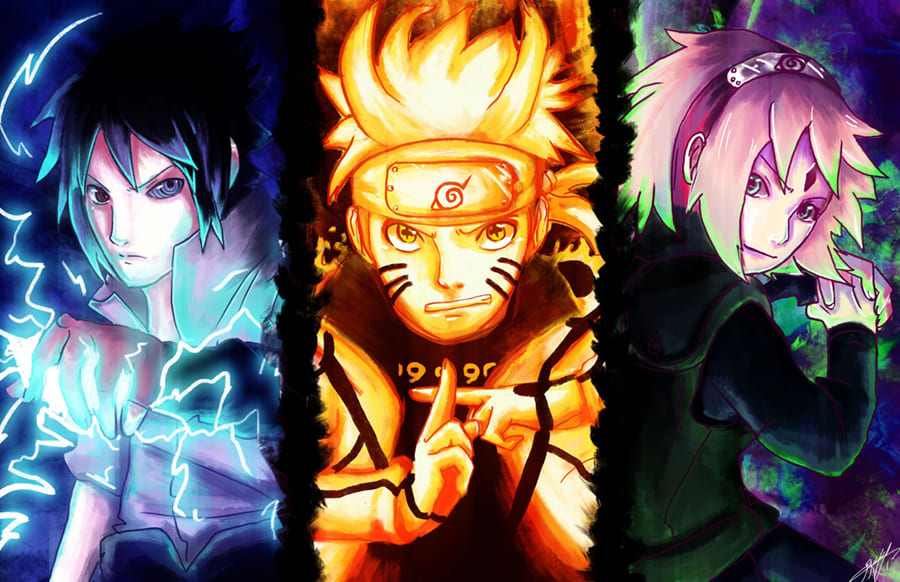 Naruto Equipo 7 - Papel Pintado