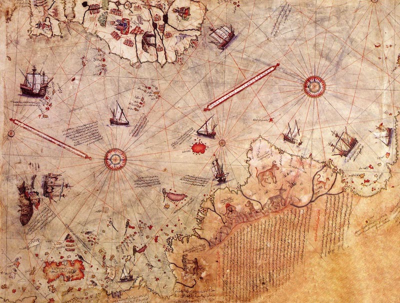 Mapa De Piri Reis - Papel Pintado