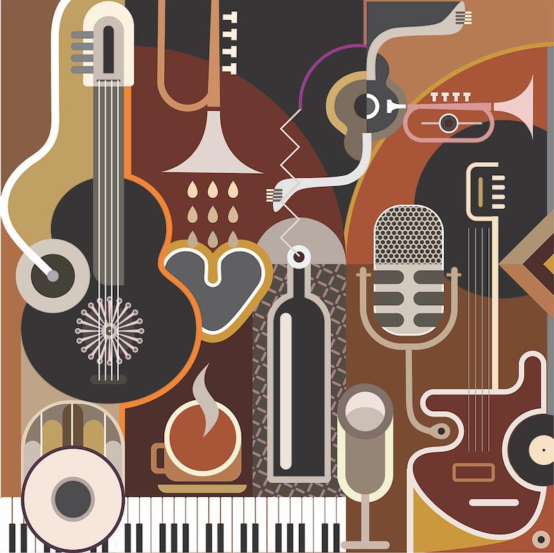 Musica Y Arte - Papel Pintado
