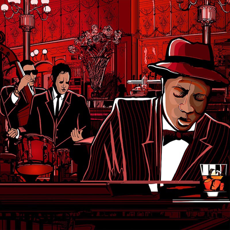 Bar De Jazz - Papel Pintado
