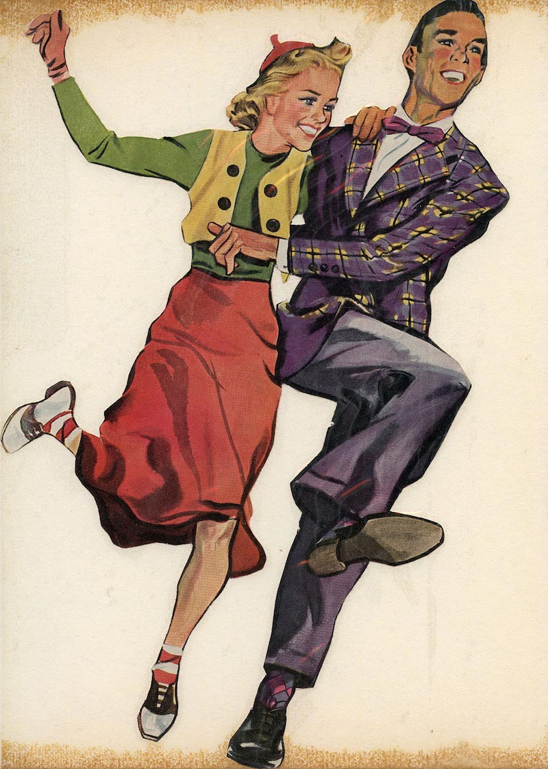 Lindy Hop Charleston - Papel Pintado