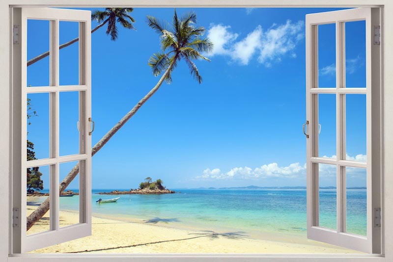 Vista De La Ventana - Papel Pintado
