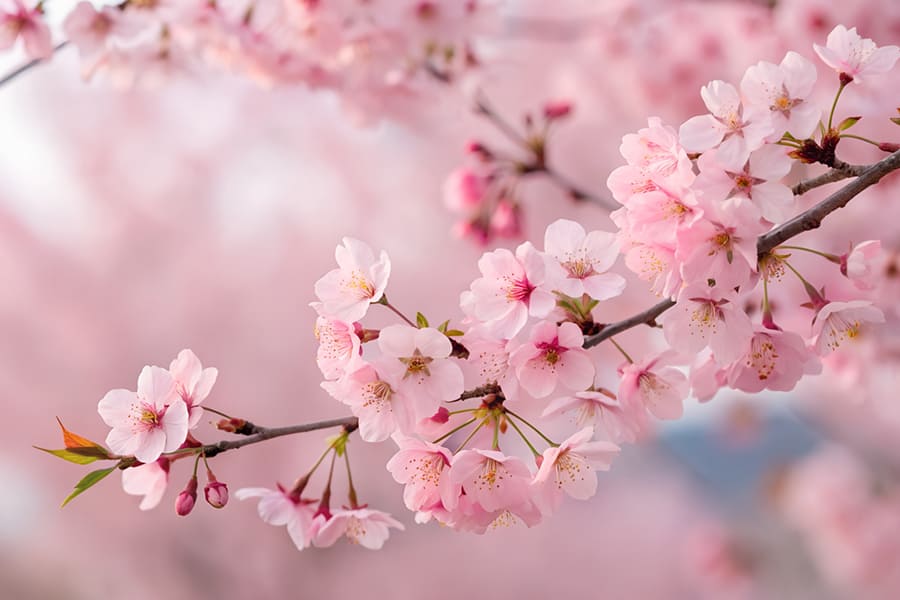 Flor de Cerezo Japonesa - Papel Pintado