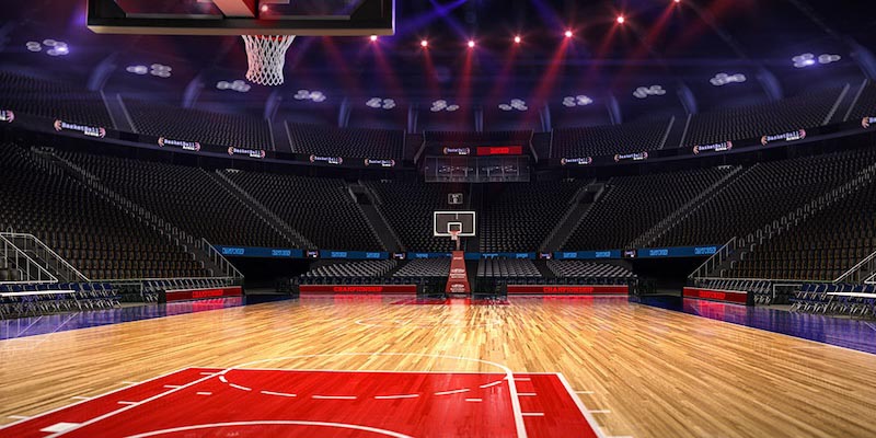 Cancha De Baloncesto - Papel Pintado