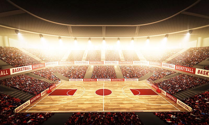 Estadio De Baloncesto - Papel Pintado