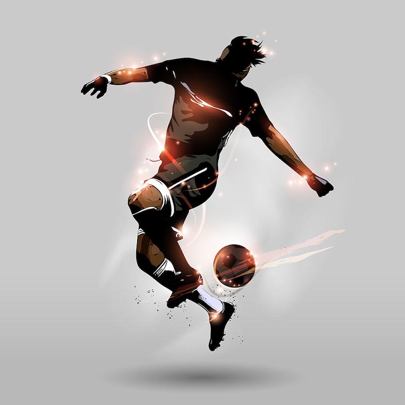 Estrella De Fútbol - Papel Pintado