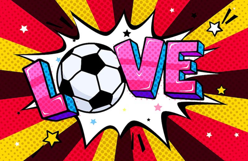 El Fútbol Es Amor - Papel Pintado