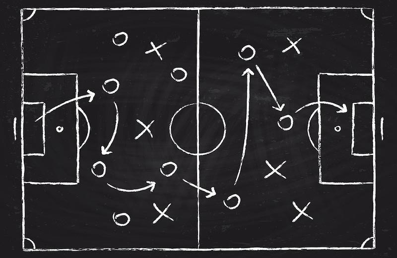 Marcador De Tácticas De Fútbol - Papel Pintado