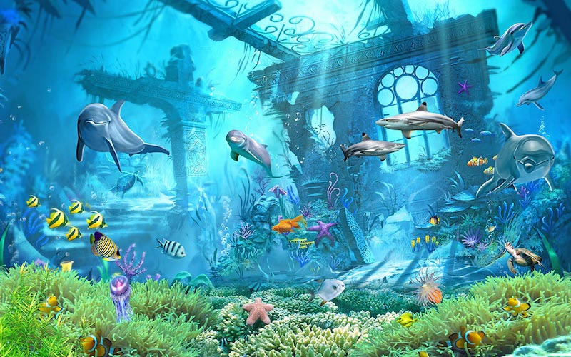 Imagen Del Acuario - Papel Pintado