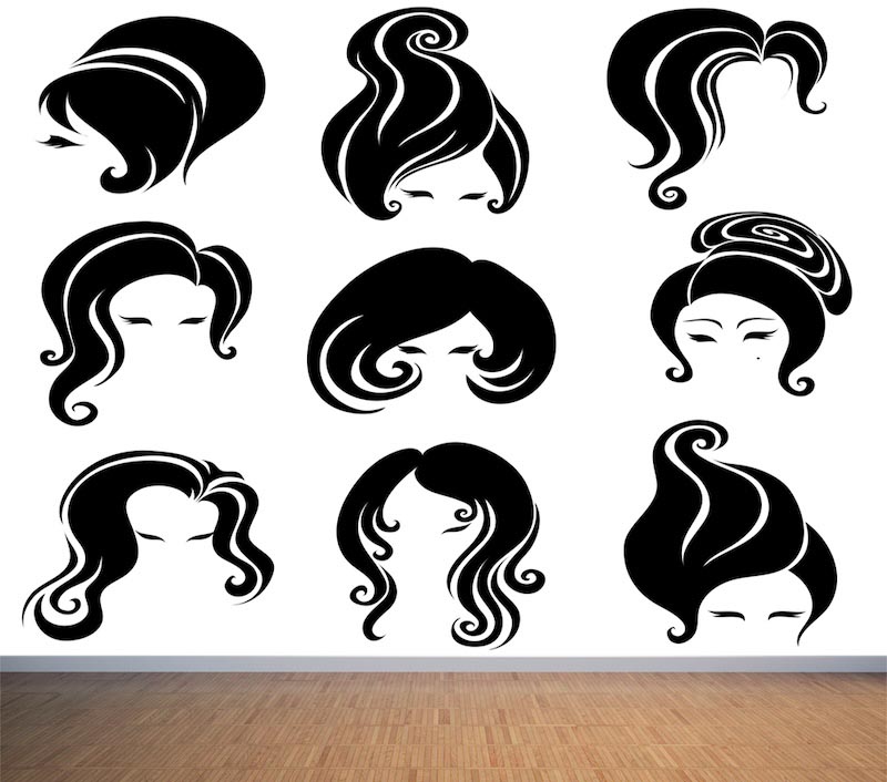 Estilos De Cabello - Fotomurales 3D aplicado