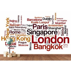 Tipografía De La Ciudad Del Mundo