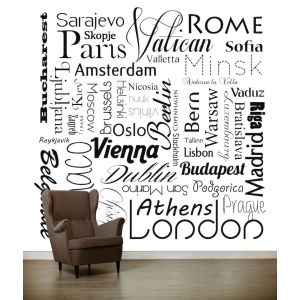Nombres De Ciudades En Blanco Y Negro