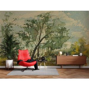 Bosque en Acuarela Vintage