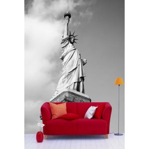 Estatua De La Libertad En Blanco Y Negro