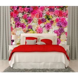 Decoración De Pared Con Flores