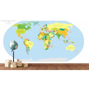 Mapa Del Mundo En Idioma Nativo