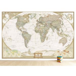 Mapa Del Mundo Decorativo