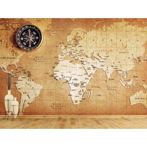 Mapa Mundial De Papel Gastado