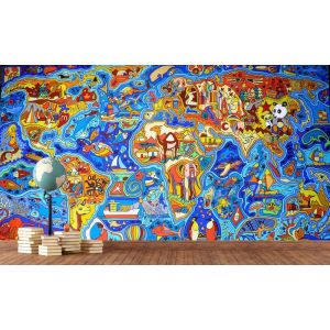 Mapa Mundial De Graffiti