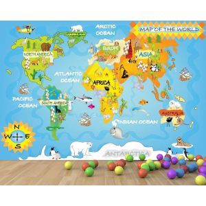 Mapa Del Mundo Infantil
