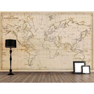 Mapa Mundial Del Año 1844
