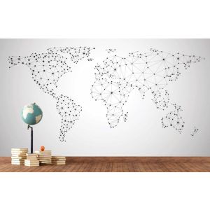 Mapa Mundial De La Red Global
