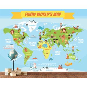 Mapa Del Mundo Divertido