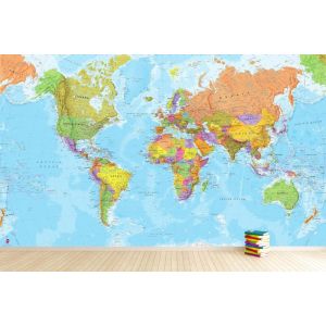 Mapa Del Mundo Para Decoración