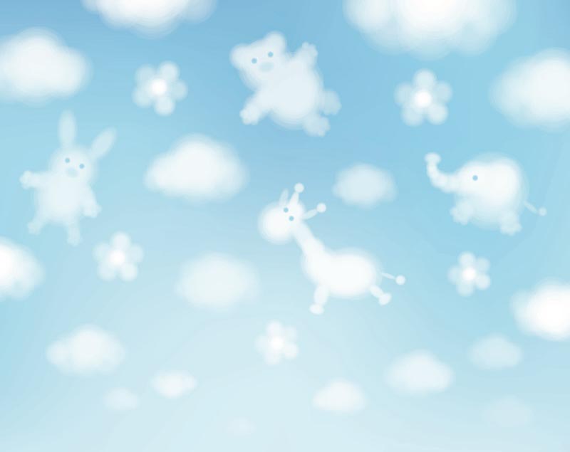 Nubes lindas - Mural de fotografias