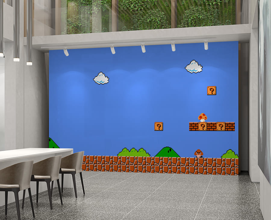 Papel Pintado Pixel Art Mario - 2