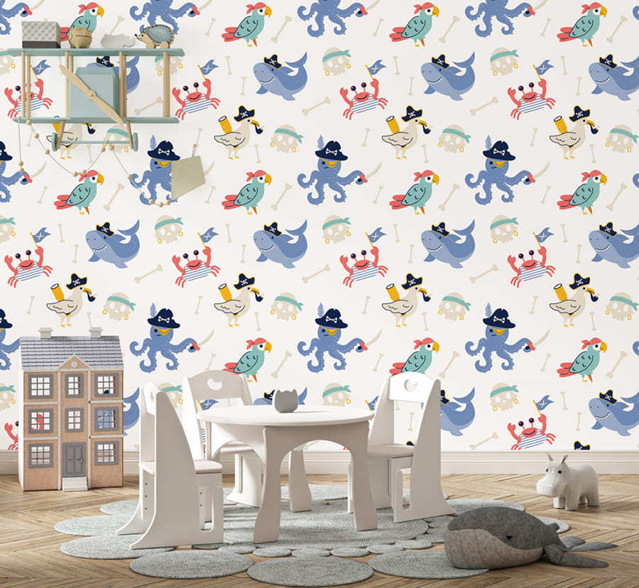 Papel Pintado Pirata Adorable - 2