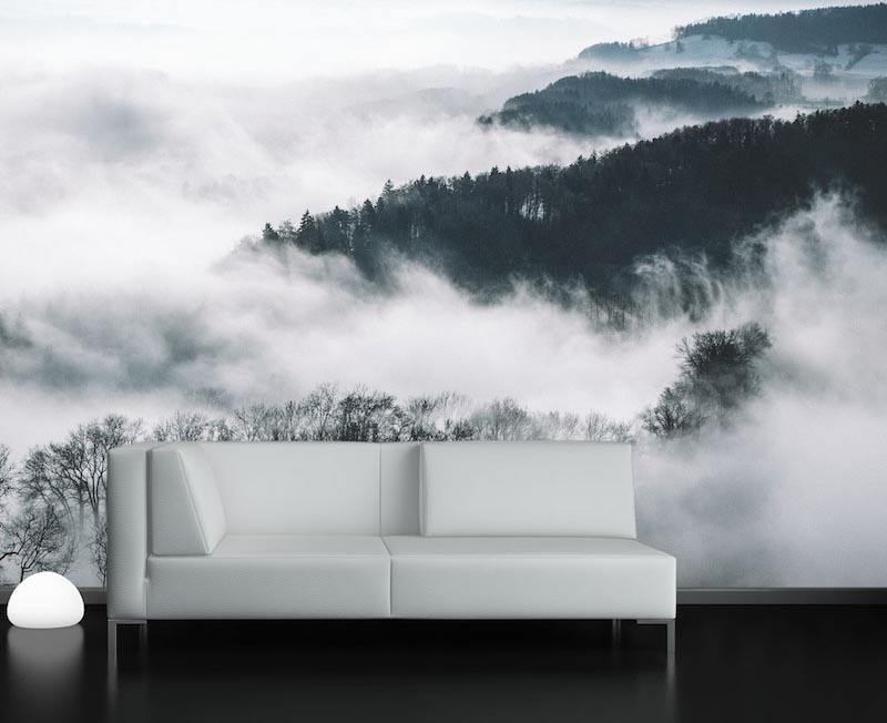 Combinación de nubes de montaña - Mural de fotografias aplicado