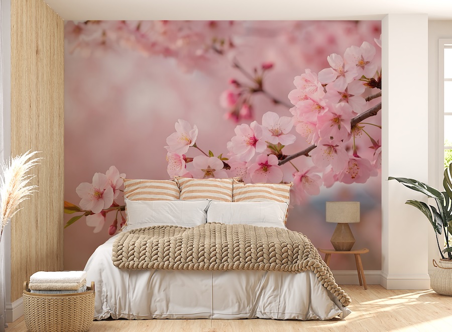 Papel Pintado Flor de Cerezo Japonesa - 2