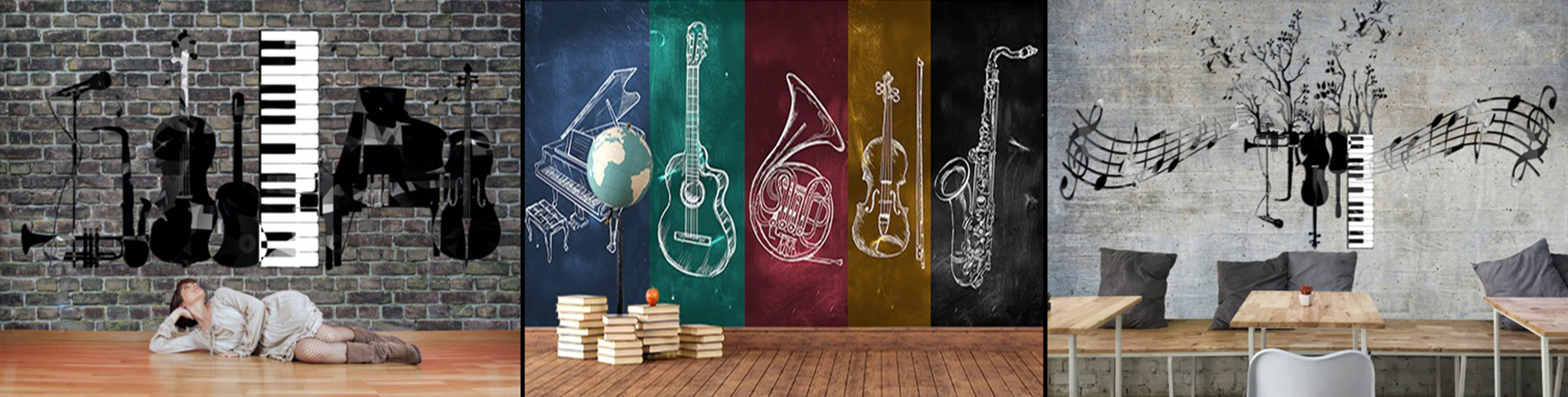 Papel Pintado Musical - Murales Musicales 3D